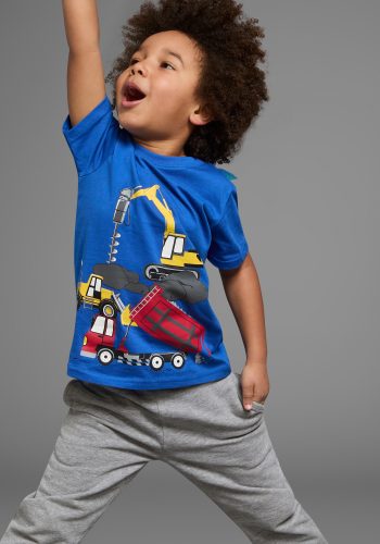 KIDSWORLD T-Shirt »BAUMASCHINEN«, Spruch