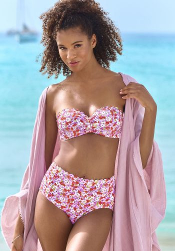 LASCANA Highwaist-Bikini-Hose »Jasmin«, im Blümchen-Druck