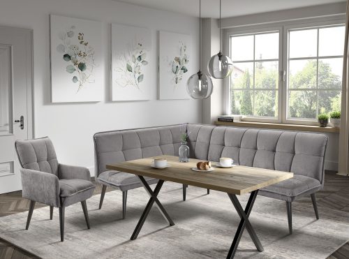 exxpo - sofa fashion, exxpo - sofa fashion Eckbank "Mocca Essbank, Sitzbank" hoher Sitzkomfort, bequem und elegant, hochwertige Detailverarbeitung