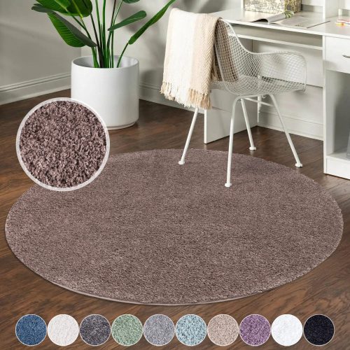 Carpet City, Carpet City Hochflor-Teppich »City Shaggy«, rund, 30 mm Höhe, Teppich Einfarbig Uni, besonders flauschig-weich, ideal für Wohnzimmer & Schlafzimmer