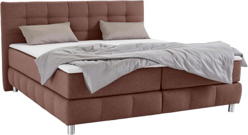 ANDAS, andas Boxspringbett »Salo XXL«, in Samtoptik oder Struktur, 6 Breiten in Überlänge 220cm, 4 Härtegrade