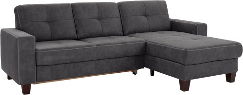 PLACES OF STYLE, Places of Style Ecksofa »Casoria«, Recamiere wahlweise mit elektrischer Relaxfunktion, 2-Sitzer-Element optional mit Vorziehsitz und Bettkasten, Bezug mit Kreuznaht, inkl. Federkern-Polsterung