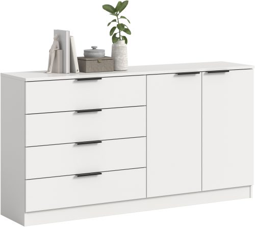 HOME AFFAIRE, Home affaire Sideboard "SKARDE, Breite 148 cm, 4 Schubkästen, 2 Türen, viel Stauraum" in verschiedenen Farben und Breiten erhältlich, individuell einsetzbar, Kommode, Anrichte, Schubkastenkommode, Schuhschrank, Schrank