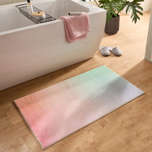 GINO FALCONE, Gino Falcone Badematte »Ariella GF-154«, rutschhemmend beschichtet, fussbodenheizungsgeeignet, Badteppich, bedruckt, modernes Design, Farbverlauf, weich & kuschelig