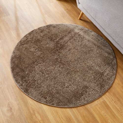 andiamo, Andiamo Teppich »Luna«, rund, 7 mm Höhe, Kurzflor, modernes Design, meliert, Wohnzimmer, Schlafzimmer
