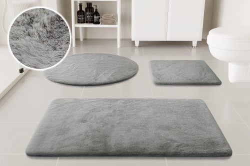 GOODproduct, GOODproduct Badematte »Lennja« Höhe 25 mm rutschhemmend beschichtet fussbodenheizungsgeeignet Badteppich, getuftet, Uni, antirutsch, flauschig wie Kaninchenfell