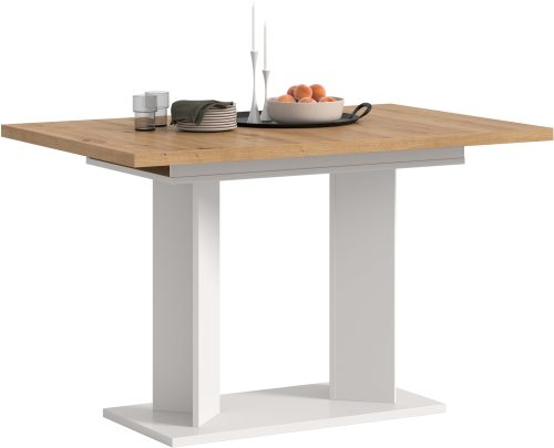 HOME AFFAIRE, Home affaire Esstisch "GERO, 120-160 cm, ausziehbar, Säulengestell" in verschiedenen Ausführungen erhältlich, 1 Stk. tlg. Tisch, Esstisch, Esszimmer, Esszimmertisch, Küchetisch, Bartisch