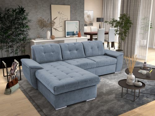 exxpo - sofa fashion, exxpo - sofa fashion Ecksofa »Derby Inkl. Kopfteilverstellung, wahlw. Bett & Bettkasten, L-Form«, EXTRA an Komfort zum Relaxen, Entspannen und Wohlfühlen