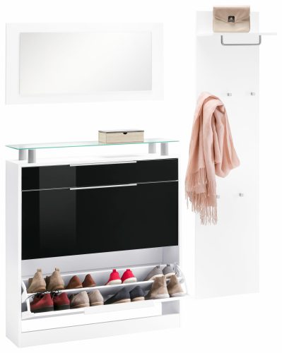 borchardt Möbel, borchardt Möbel Garderoben-Set »Olivia«, (Set, 3 St.), (3-tlg.), stehender Schuhschrank