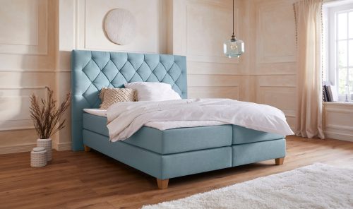 Guido Maria Kretschmer Home&Living Boxspringbett »Harmones hoch«, in 3 Breiten, 3 Matratzenarten, Härtegrad auch im Mix mit je 1 Matratze in H2 und H3, incl. Topper