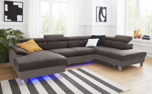 Cotta, COTTA Wohnlandschaft »Komaris«, inklusive Kopfteilverstellung, wahlweise mit Bettfunktion und RGB-LED
