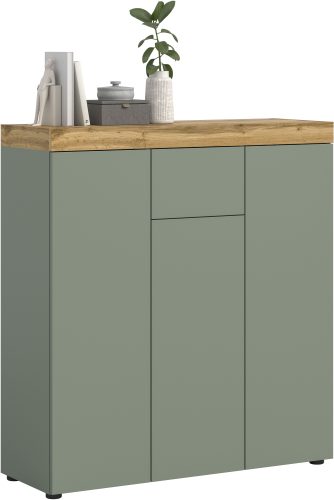 GOODproduct, GOODproduct Highboard "MAMBO, Höhe 115 cm, in verschiedenen Farben erhältlich" 2 farbige Ausführung, in verschiedenen Farben erhältlich, 1 Stk. tlg. Kommode, Sideboard, Wohnzimmer, Schlafzimmer