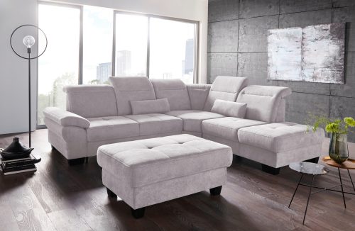 PLACES OF STYLE, Places of Style Ecksofa »Cornwall«, incl. Sitztiefenverstellung, wahlweise mit Bettfunktion und Kopfteilverstellung