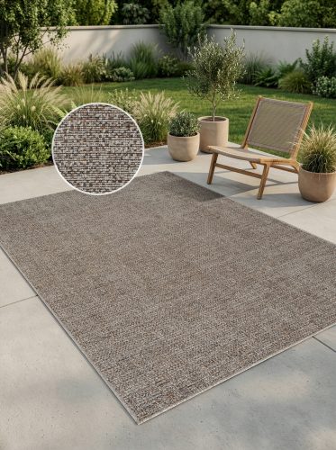 GOODproduct, GOODproduct Teppich "Lennor, In- und Outdoor geeignet, Balkon, Camping" rechteckig 8 mm Höhe Wetterfest & UV-beständig, meliert, Sisal-Optik, Esszimmer, Wohnzimmer