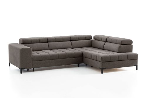 exxpo - sofa fashion, exxpo - sofa fashion Ecksofa, Steppung im Sitzbereich, Wahlweise mit Bettfunktion und Bettkasten, inklusive 5 verstellbaren Kopfstützen