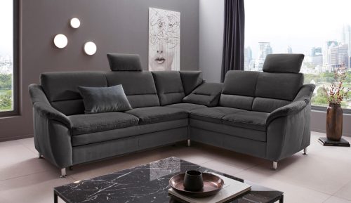 PLACES OF STYLE, Places of Style Ecksofa »Cardoso«, Federkern, wahlweise mit Bett, Schubkasten, teilweise Relaxfunktion