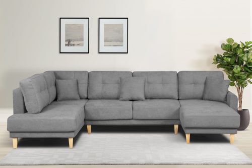 HOME AFFAIRE, Home affaire Wohnlandschaft »Triplo«, mit Steppung, auch mit Bettfunktion und Bettkasten, incl. 3 Zierkissen