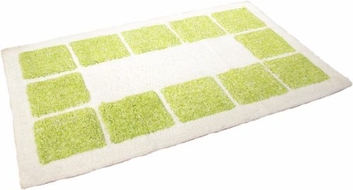 MESANA Badematte »Karo Melange«, Höhe 15 mm, rutschhemmend beschichtet, fussbodenheizungsgeeignet, Badteppich, reine Baumwolle, modernes Design, waschbar, rechteckig & quadratisch erhältlich