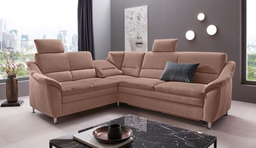 PLACES OF STYLE, Places of Style Ecksofa »Cardoso«, Federkern, wahlweise mit Bett, Schubkasten, teilweise Relaxfunktion