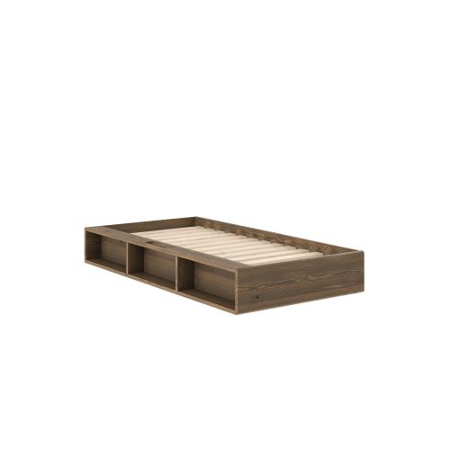 Karup Design, Karup Design Stauraumbett "Ziggy Bed, Stauraumbett, FSC-zertifiziertes Massivholz made in Europe" Erhältlich für Matratzen Breite 90, 120, 140, 160 oder 180 cm, mit 3 Ablagen, inklusive Lattenrost, ohne Matratze, mehrere Farben