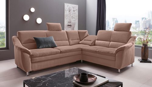 PLACES OF STYLE, Places of Style Ecksofa »Cardoso«, Federkern, wahlweise mit Bett, Schubkasten, teilweise Relaxfunktion