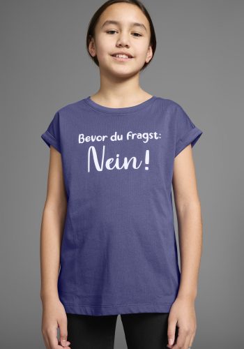 KIDSWORLD T-Shirt »Bevor Du fragst: NEIN!«, Kurzarm, mit Print, Rundhalsausschnitt