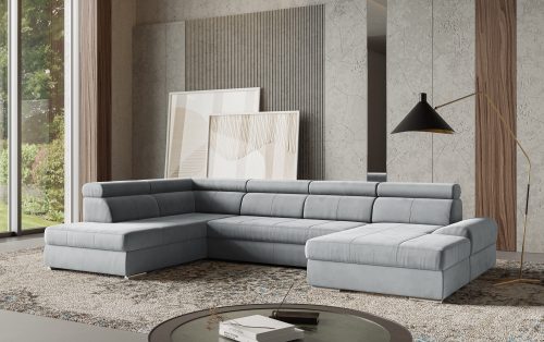 SIT&MORE, sit&more Wohnlandschaft »U-Form«, mit verstellbaren Kopfteilen, wahlweise mit Bettfunktion