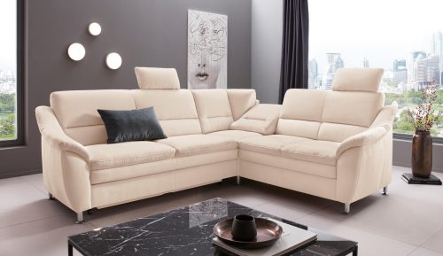 PLACES OF STYLE, Places of Style Ecksofa »Cardoso«, Federkern, wahlweise mit Bett, Schubkasten, teilweise Relaxfunktion