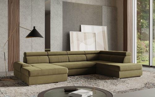 sit&more Wohnlandschaft »U-Form«, mit verstellbaren Kopfteilen, wahlweise mit Bettfunktion