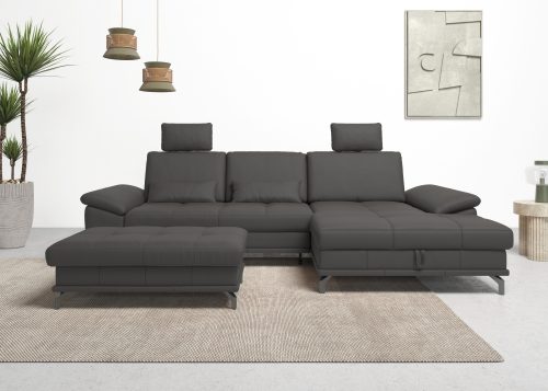 PLACES OF STYLE, Places of Style Ecksofa »Costello«, incl. Sitztiefenverstellung und Armlehnfunktion, incl. 2 Nierenkissen