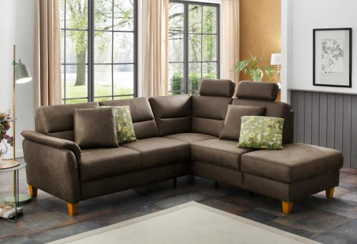 HOME AFFAIRE, Home affaire Ecksofa »Palmera«, Federkern, wahlweise mit Bettfunktion und mit/ohne Stauraum