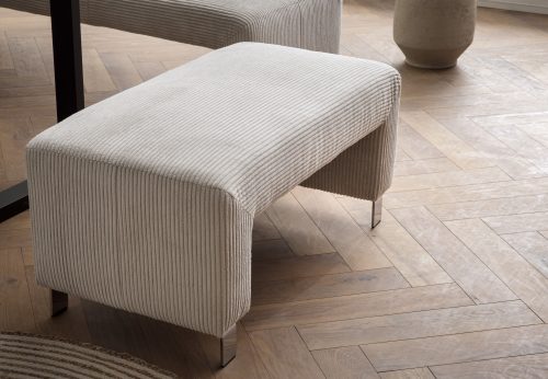 exxpo - sofa fashion, exxpo - sofa fashion Polsterhocker »Intenso, Hocker, modern, wahlweise in Leder oder Textil«, hohe Bodenfreiheit, frei im Raum stellbar, hoher Sitzkomfort