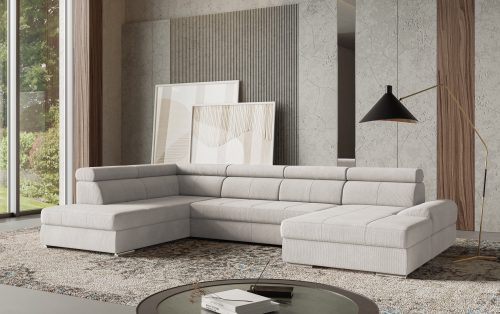 SIT&MORE, sit&more Wohnlandschaft »U-Form«, mit verstellbaren Kopfteilen, wahlweise mit Bettfunktion