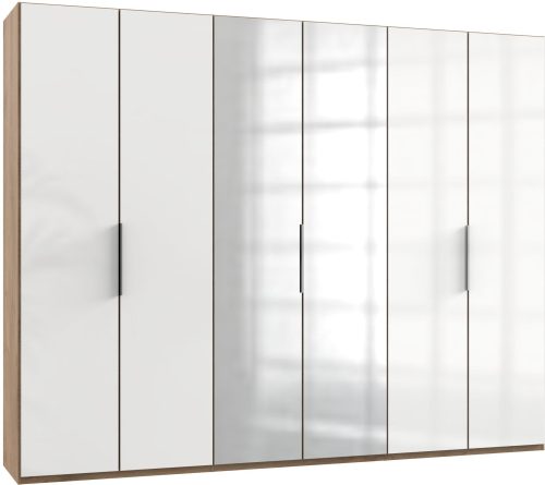 fresh to go, Fresh To Go Kleiderschrank »Level«, mit Glas- und Spiegeltüren