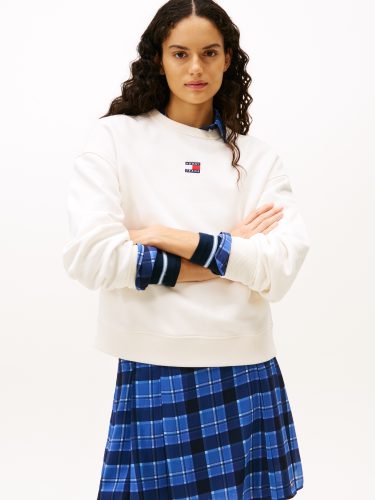 Tommy Jeans Sweatshirt »Sweatshirt TJW BXY BADGE«, mit Dropshoulder-Design und Frontlogo