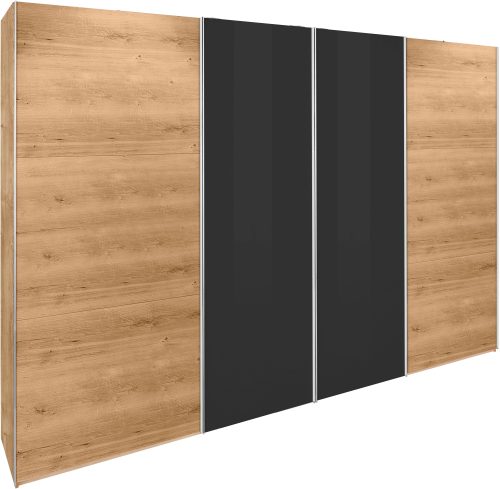 fresh to go, Fresh To Go Schwebetürenschrank »Level«, mit Glastüren und Synchronöffnung