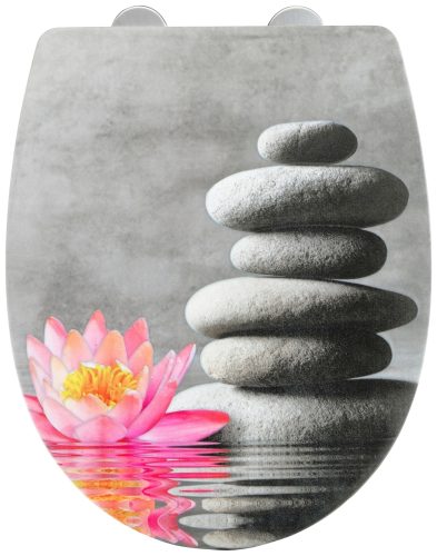 Wenko, WENKO WC-Sitz, »Water Lily mit Relief«, (1-tlg.)