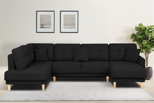 HOME AFFAIRE, Home affaire Wohnlandschaft »Triplo«, mit Steppung, auch mit Bettfunktion und Bettkasten, incl. 3 Zierkissen