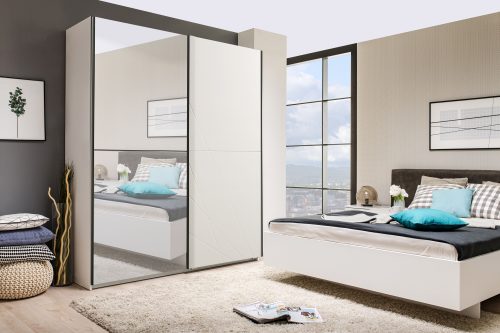 MY HOME, my home Schwebetürenschrank »Ksanti«, hochglänzende Front, mit Spiegel