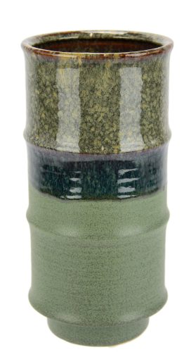 IGEA, I.GE.A. Dekovase »Blumenvase aus Keramik, geriffelt, Zylinderform, matt glänzend«, (1 St.), Keramikvase, Dekoration, Vase für Blumen, Zweige und Kunstblumen