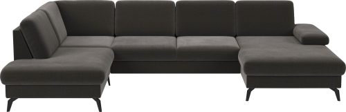 sit&more Wohnlandschaft »Morris U-Form inkl. Sitztiefenverstellung«, wahlweise mit Bettfunktion, Bettkasten und Armteilverstellung