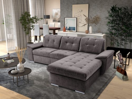 exxpo - sofa fashion Ecksofa »Derby Inkl. Kopfteilverstellung, wahlw. Bett & Bettkasten, L-Form«, EXTRA an Komfort zum Relaxen, Entspannen und Wohlfühlen