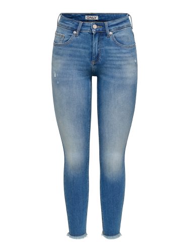 ONLY, ONLY Skinny-fit-Jeans "ONLBLUSH MID SKIN ANK RW DNM REA2588" Baumwollmischung, skinny fit