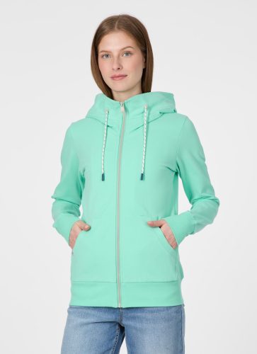 Ragwear, Ragwear Sweatjacke "NESKIA ZIP B" Dünne Baumwollmischung, innen brushed mit Stickerei auf der Kapuze