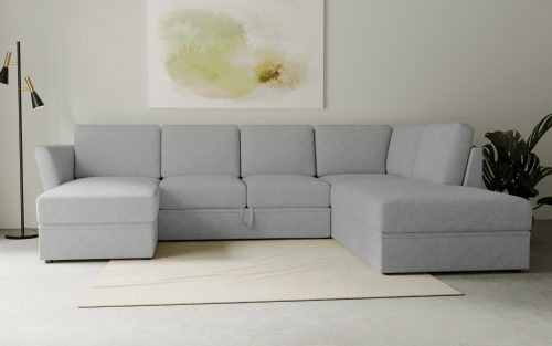 HOME AFFAIRE, Home affaire Wohnlandschaft »Lavars«, mit Bettfunktion und Stauraum, in zwei verschiedenen Bezugsqualitäten