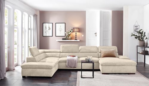 Home affaire Wohnlandschaft »Alberto«, XL, inklusive Kopfteilverstellung
