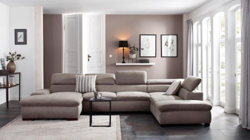 HOME AFFAIRE, Home affaire Wohnlandschaft »Alberto«, XL, inklusive Kopfteilverstellung