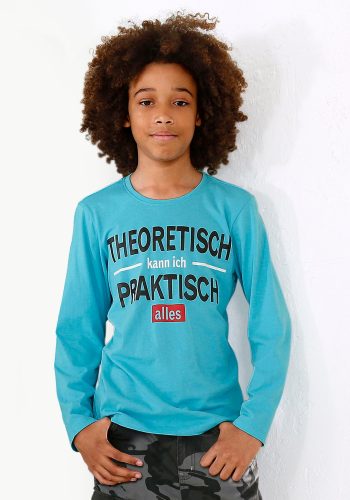 KIDSWORLD, KIDSWORLD Langarmshirt »Theoretisch kann ich praktisch alles«