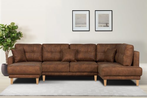 HOME AFFAIRE, Home affaire Wohnlandschaft »Triplo«, mit Steppung, auch mit Bettfunktion und Bettkasten, incl. 3 Zierkissen