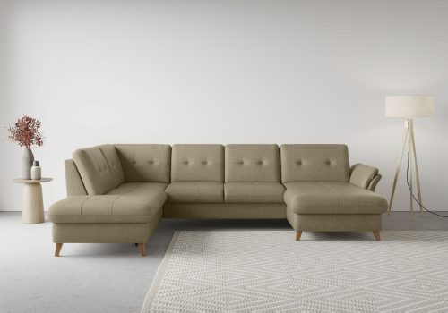 sit&more Wohnlandschaft »Göteborg«, inklusive Sitztiefenverstellung und Federkern, wahlweise mit Bettfunktion und Bettkasten